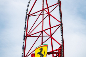 Red Force • Intamin LSM Launch Coaster • Ferrari Land