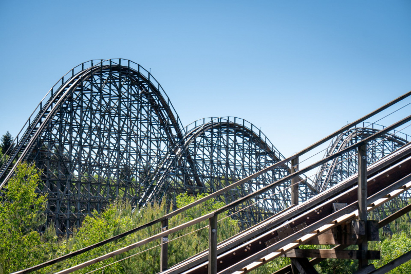 Colossos - Kampf der Giganten • Intamin Wooden Coaster