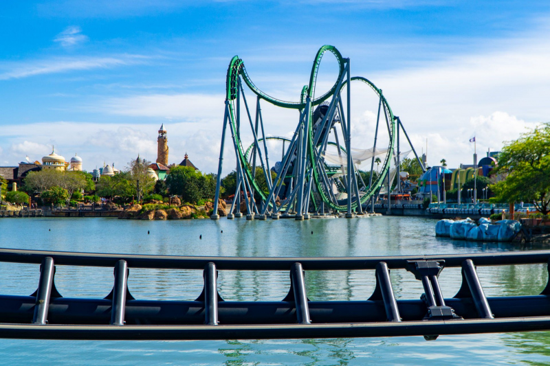 The Incredible Hulk Coaster • B&M Sitting Coaster