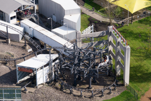 Backlot Stunt Coaster • Premier Rides Special Effects Coaster