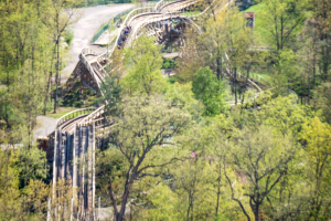 Mystic Timbers • GCI Wooden Coaster