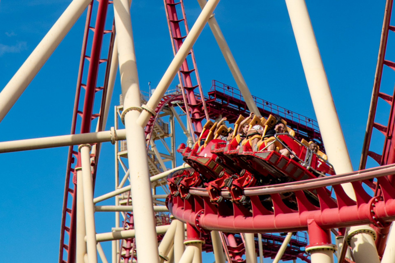 Hollywood Rip, Ride, Rockit • Maurer X-Car Coaster
