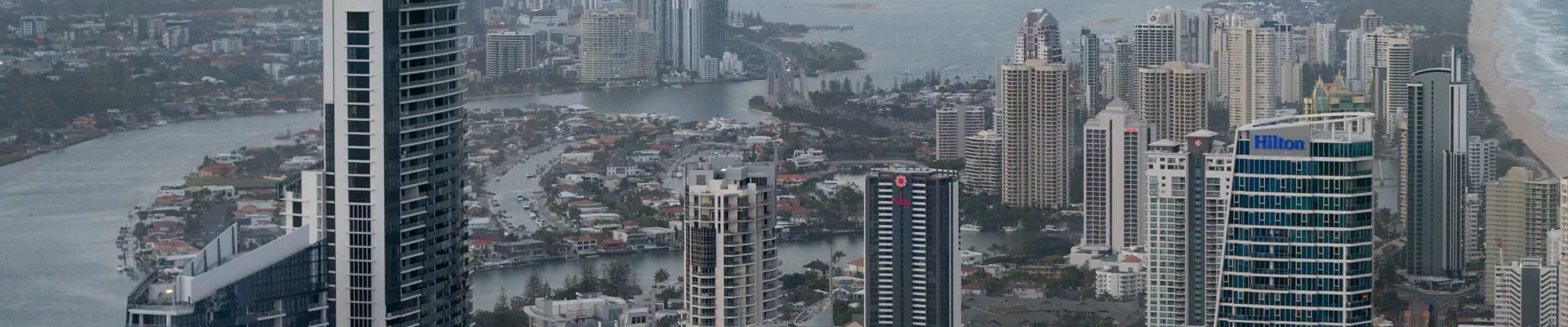 High above Surfers Paradise